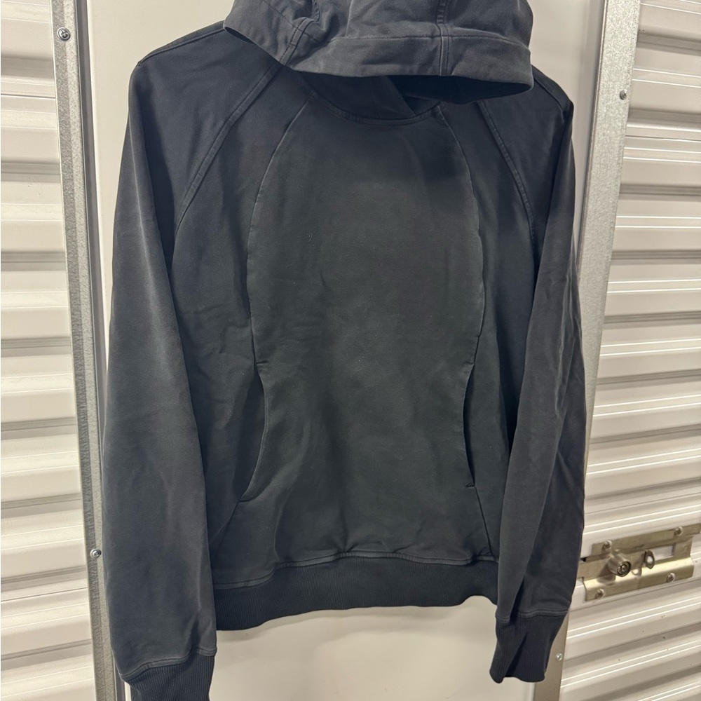 Lululemon Scuba Pullover Hoodie Black‎ Athletic Runner Womens S/M Yoga Gym Run - Picture 5 of 11